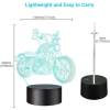 Lampka nocna 3D z pilotem - motocykl [23040000780]